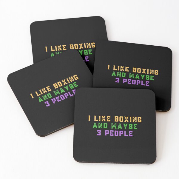 Item preview,  I Like Boxing And Maybe 3 People  designed and sold by EmotionArt.