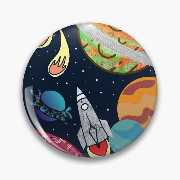 Item preview, Rocket shooting through space designed and sold by Catherine  Milchard.