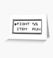 Pokémon Gameboy Menu Greeting Card