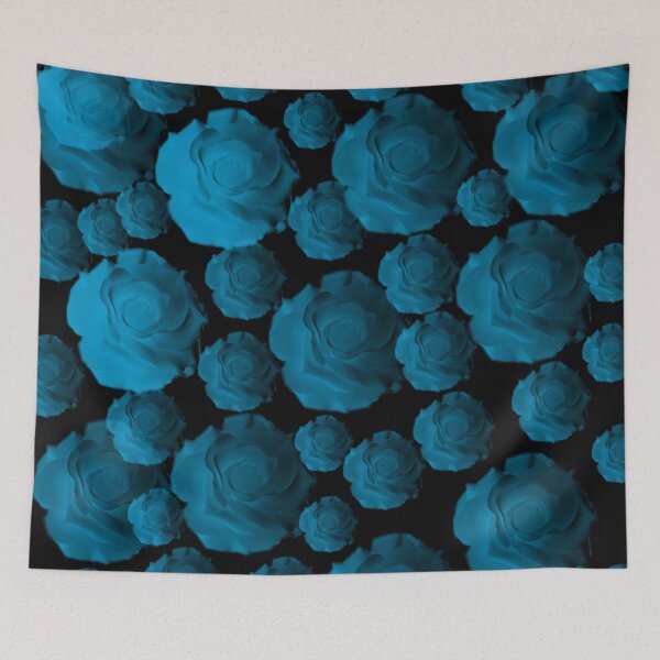 Aperçu de l'œuvre Tieye gothique roses bleues créée et vendue par mindgoop.