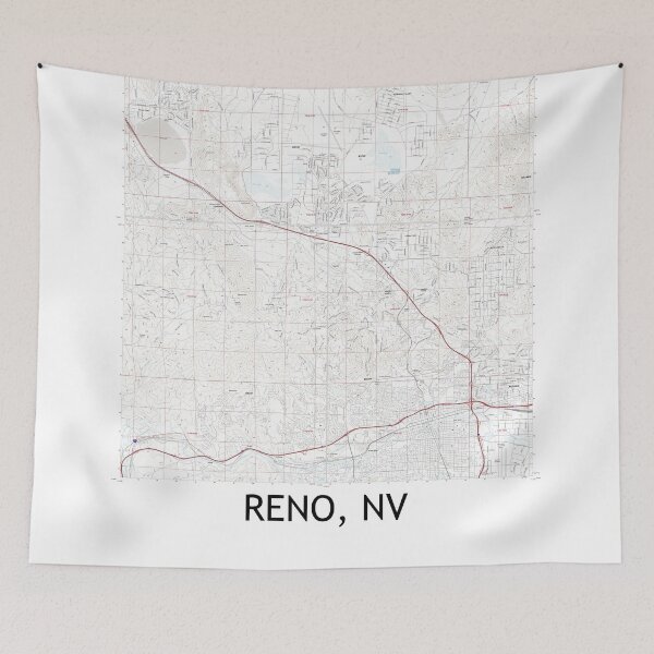 Item preview, Reno, NV Quad Topographical Map Clean designed and sold by PGHPhotoCo.