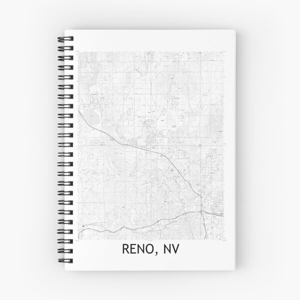 Artikelvorschau, Reno, NV Quad Topografische Karte Schwarzweiß entworfen und verkauft von PGHPhotoCo.