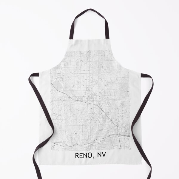 Item preview, Reno, NV Quad Topographical Map Black & White designed and sold by PGHPhotoCo.