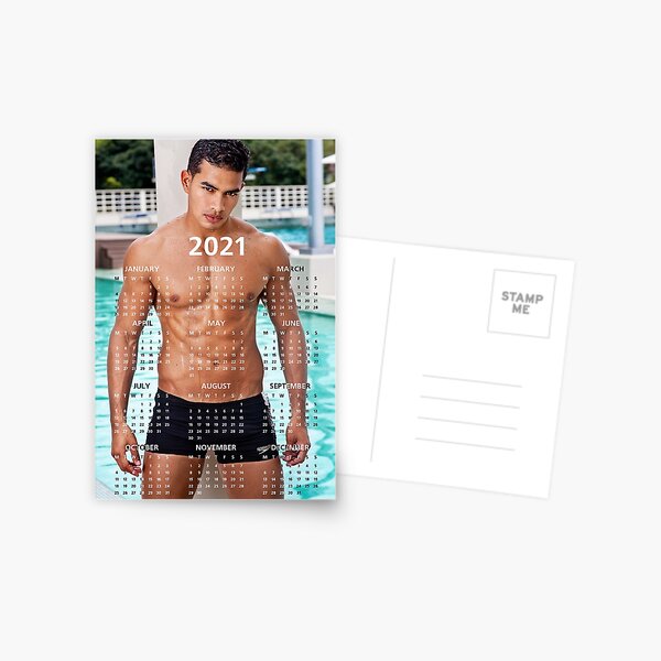 Calendar 2021 Speedo Guy Postcard