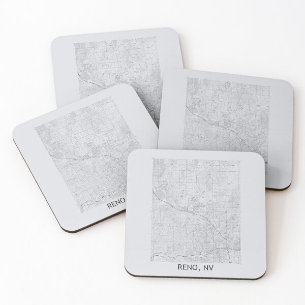 Item preview, Reno, NV Quad Topographical Map Grey designed and sold by PGHPhotoCo.