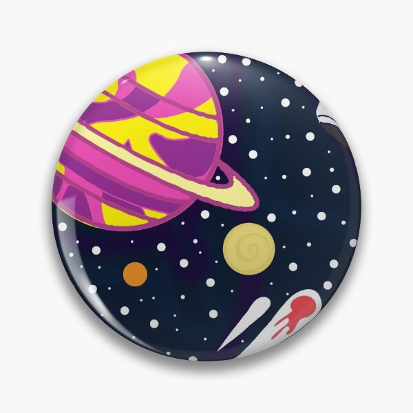 Item preview, Moon and stars with rocket designed and sold by Catherine  Milchard.