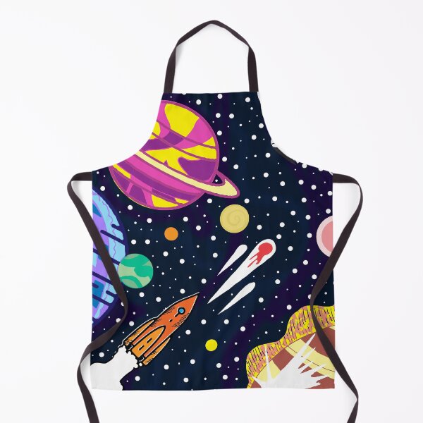 Item preview, Moon and stars with rocket designed and sold by Catherine Milchard.