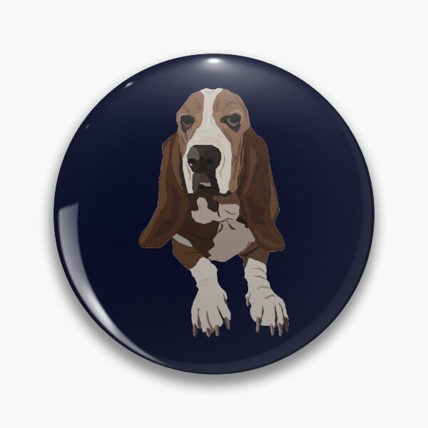 Item preview, Basset Hound Vector Art designed and sold by Hannah King.
