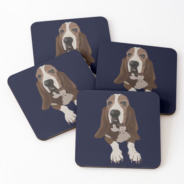 Item preview, Basset Hound Vector Art designed and sold by Hannah King.