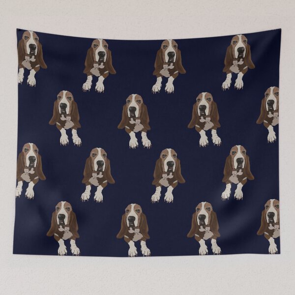 Item preview, Basset Hound Vector Art designed and sold by Hannah King.