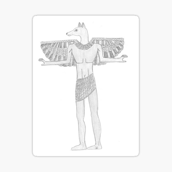 Anubis, My Man Sticker