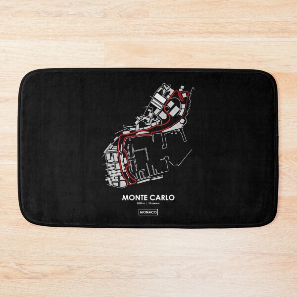 Item preview, MONTECARLO - MONACO TRACK MAP 2.0 RED designed and sold by andreanastasio.