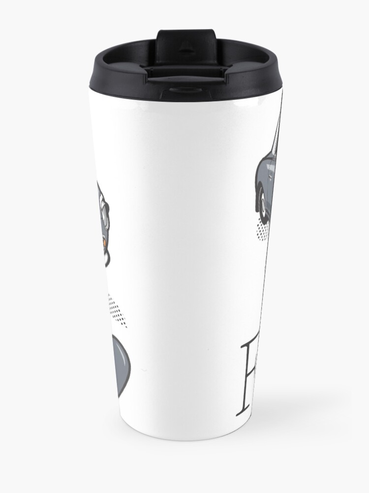 Alternate view of Nissan Figaro - Lapiz Grey Travel Coffee Mug