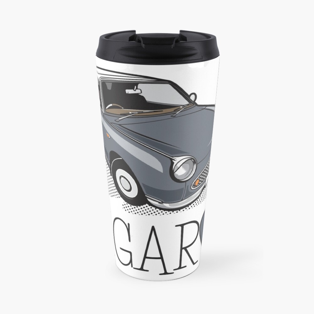 Nissan Figaro - Lapiz Grey Travel Coffee Mug