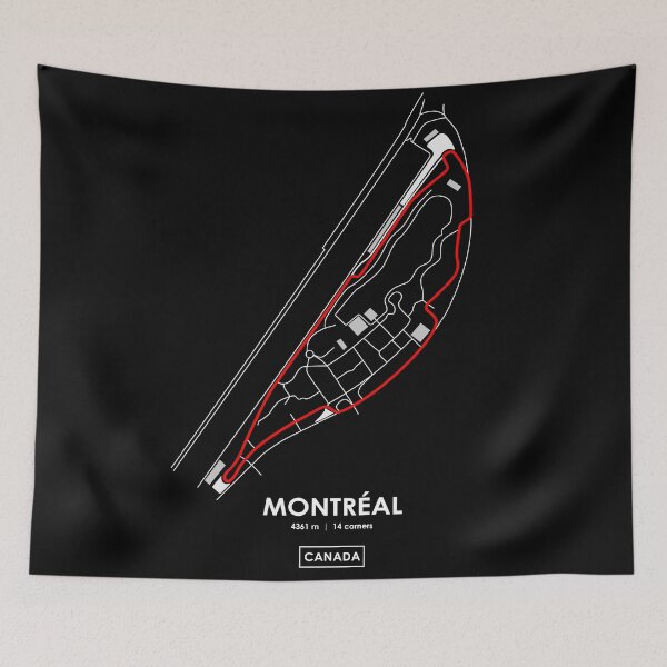 Item preview,  MONTREAL - CANADA TRACK MAP 2.0 RED designed and sold by andreanastasio.