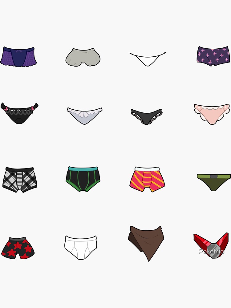 New DanganRonpa V3 Underwear Sticker for Sale by Poketrio