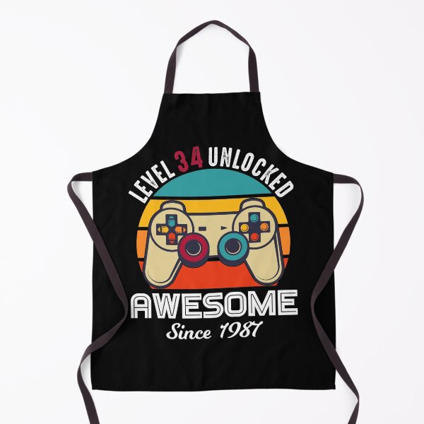 Item preview, Level 34 Unlocked Birthday Awesome Since 1987 designed and sold by RandomStuffShop.