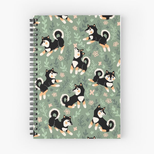 Item preview, Playful Black And Tan Shiba Inu Pattern designed and sold by DeKoro.