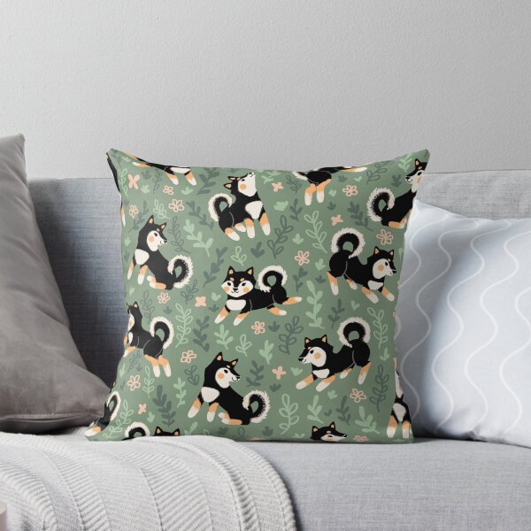 Item preview, Playful Black And Tan Shiba Inu Pattern designed and sold by DeKoro.