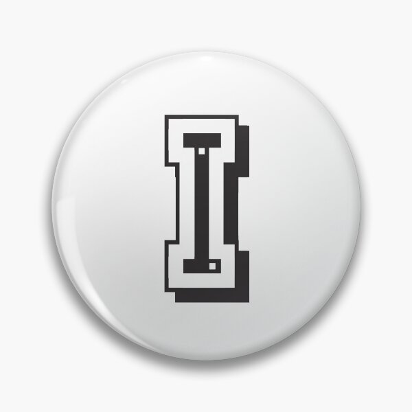 Item preview, Letter I in college font University Uni USA designed and sold by GeogDesigns.