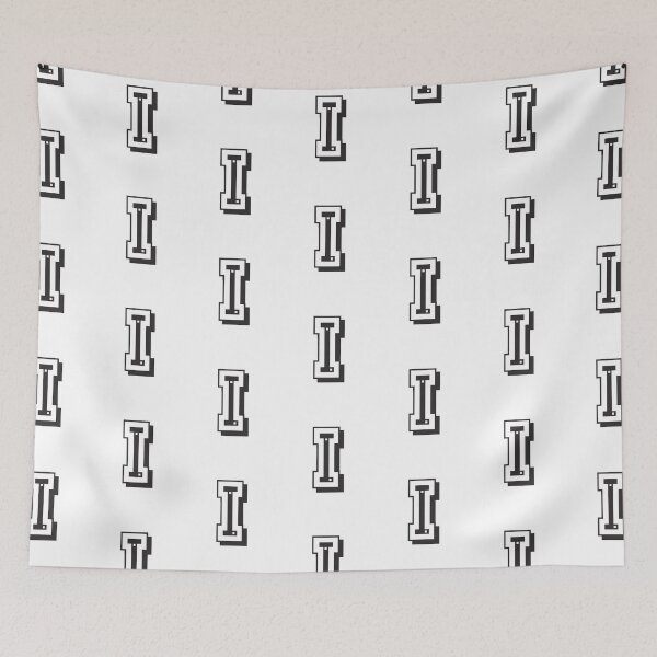 Item preview, Letter I in college font University Uni USA designed and sold by GeogDesigns.