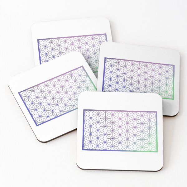Item preview, Asanoha Traditional Japanese Wagara Pattern - Psychedelic V1 designed and sold by yusuke-art.