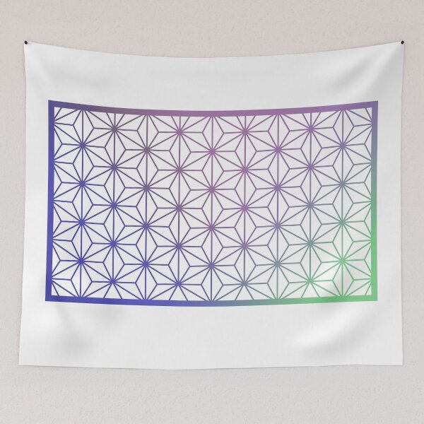 Item preview, Asanoha Traditional Japanese Wagara Pattern - Psychedelic V1 designed and sold by yusuke-art.