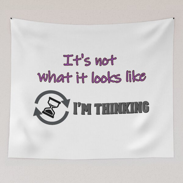 Item preview, I'm thinking. Smart and sarcastic joke design. designed and sold by Ricardo Gutierrez.