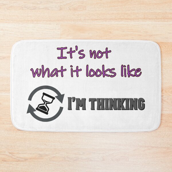 Item preview, I'm thinking. Smart and sarcastic joke design. designed and sold by Ricardo Gutierrez.
