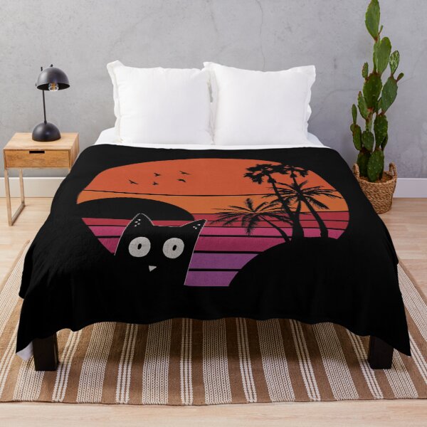 Item preview, Cats retro vintage sunset sea plamen designed and sold by maddinstgt.