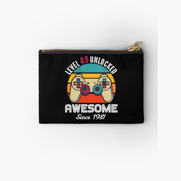 Item preview, Level 40 Unlocked Birthday Awesome Since 1981 designed and sold by RandomStuffShop.