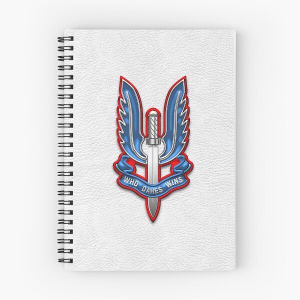 Item preview, Special Air Service - SAS Insignia over White Leather designed and sold by Serge Averbukh Art Studio.