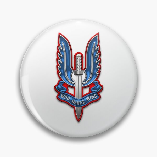 Artikelvorschau, Special Air Service - SAS Insignia aus weißem Leder entworfen und verkauft von Serge Averbukh Art Studio.