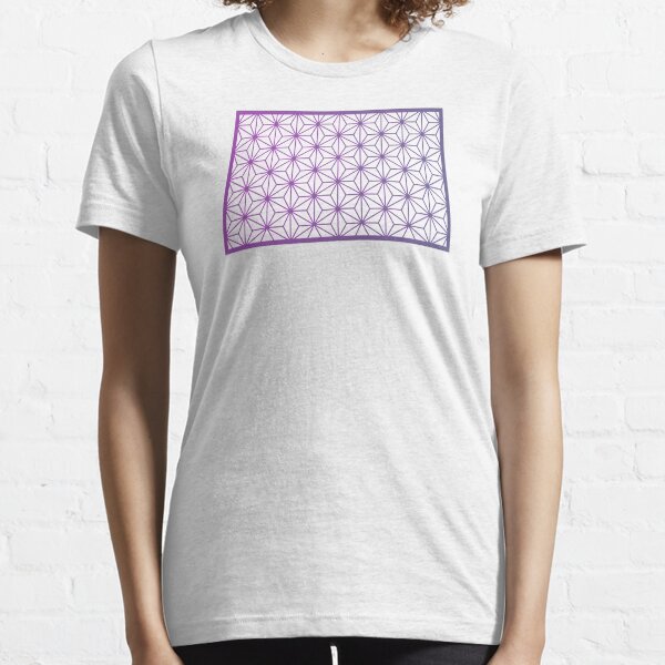 Asanoha Traditional Japanese Wagara Pattern - Psychedelic V3 Essential T-Shirt