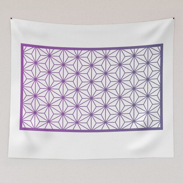Item preview, Asanoha Traditional Japanese Wagara Pattern - Psychedelic V3 designed and sold by yusuke-art.