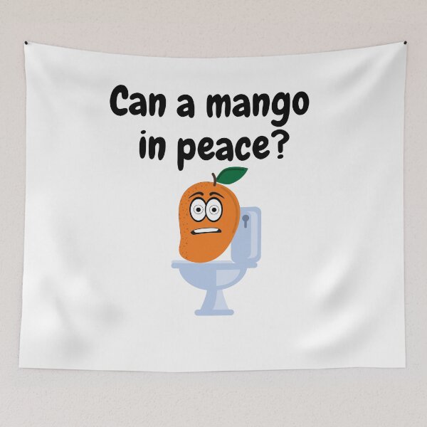 Item preview, Can A Mango In Peace Black Font designed and sold by ChaiApparel.