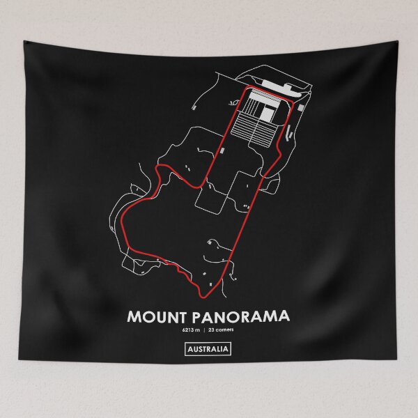 Item preview, MOUNT PANORAMA - AUSTRALIA TRACK MAP 2.0 RED designed and sold by andreanastasio.