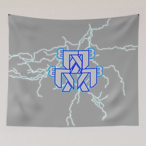 Item preview, Robo with Lightning, Abstract Design designed and sold by AFordhamDesigns.