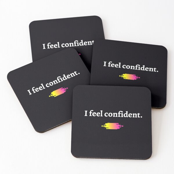 Item preview, "I Feel Confident."  . . . . Being bold, courageous, and confident  can make you happy and successful.  designed and sold by JoelsCorner.