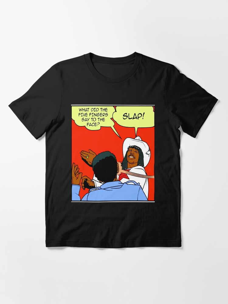 Alternate view of DAVE CHAPPELLE'S RICK JAMES SLAP COMIC STRIP PARODY Essential T-Shirt