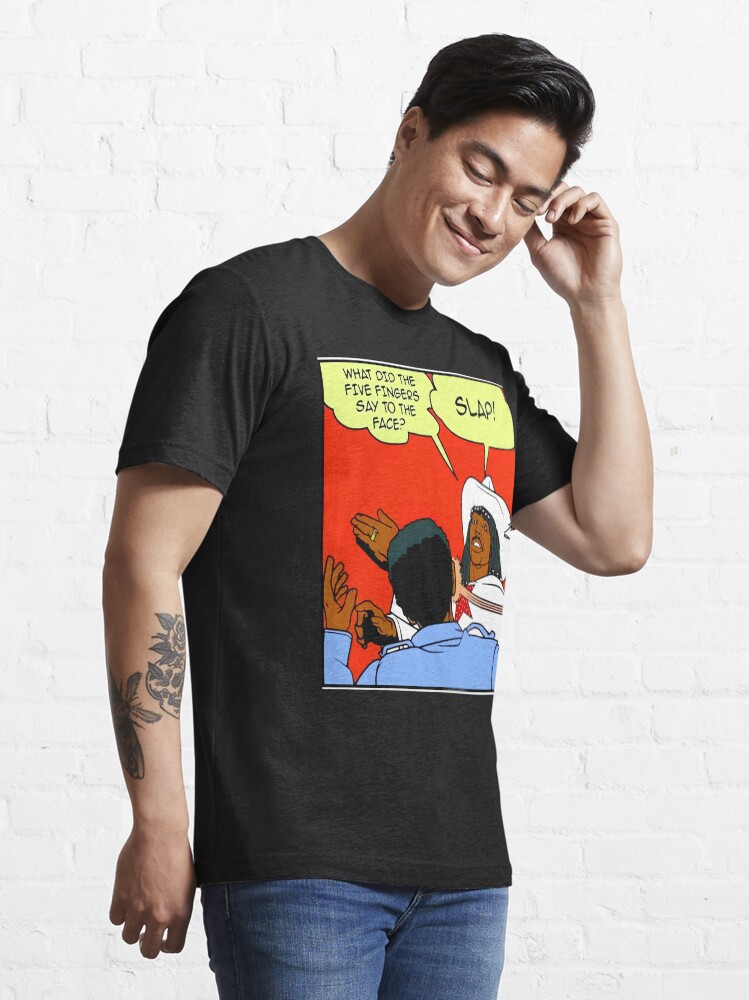 Alternate view of DAVE CHAPPELLE'S RICK JAMES SLAP COMIC STRIP PARODY Essential T-Shirt