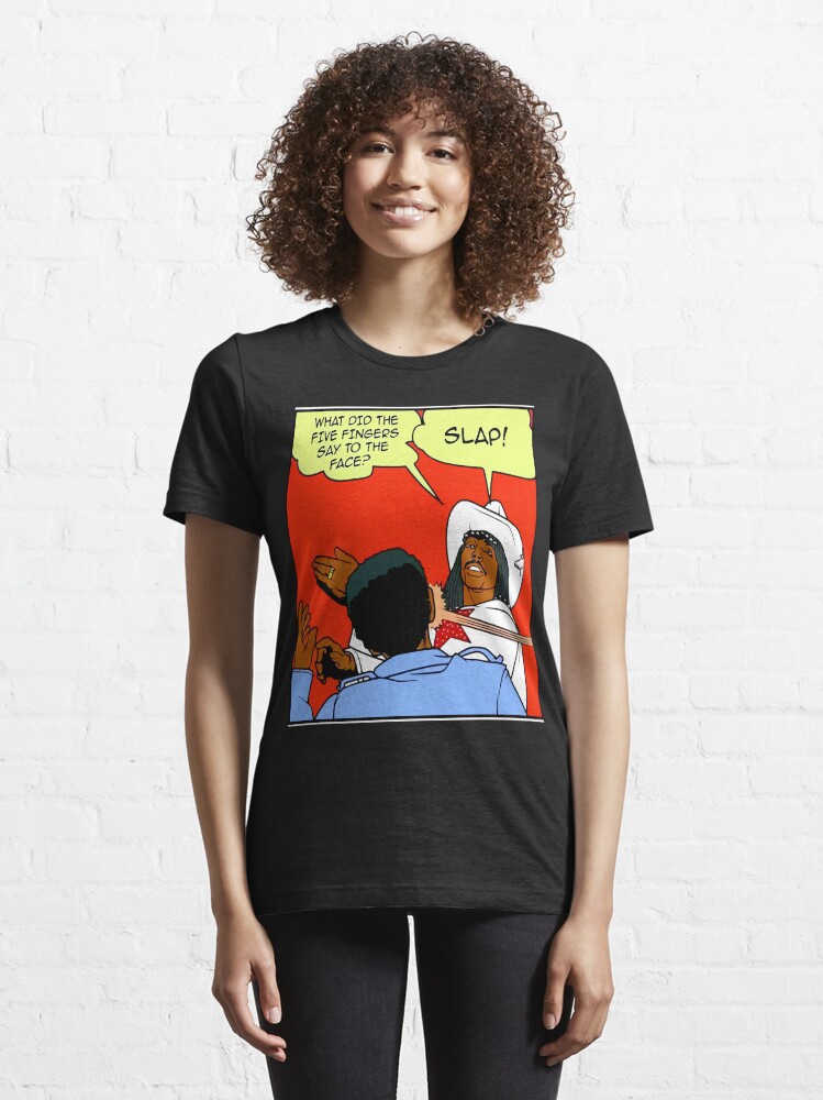 Alternate view of DAVE CHAPPELLE'S RICK JAMES SLAP COMIC STRIP PARODY Essential T-Shirt