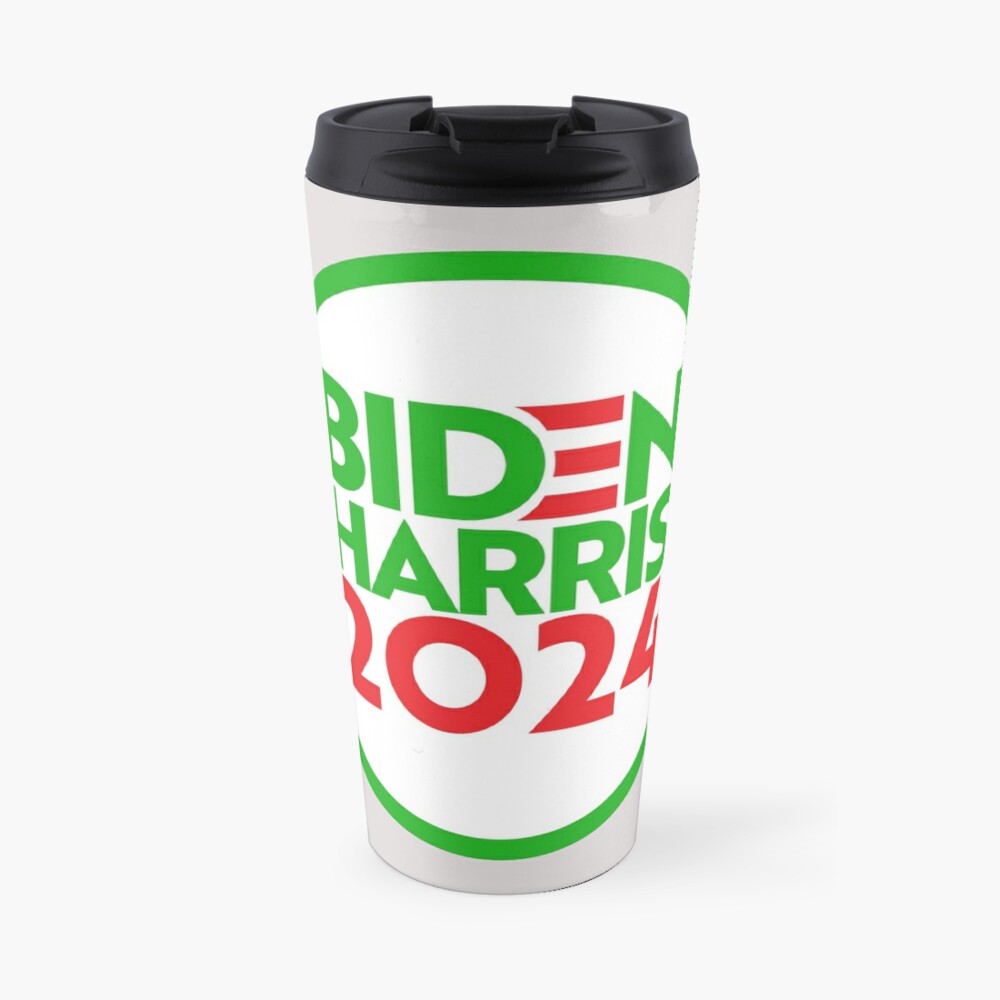 "BIDEN HARRIS 2024 Christmas Theme" Travel Coffee Mug for Sale by