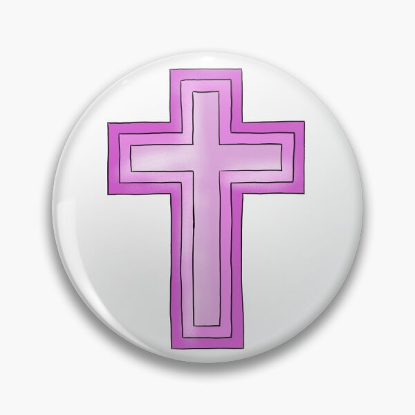 Artikelvorschau, Rosa dreischichtiges Kreuz entworfen und verkauft von NeedlingGod.