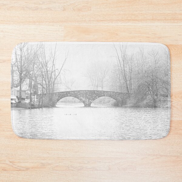 Item preview, Snow at Clove Lakes double bridge designed and sold by ShootFirstNYC.