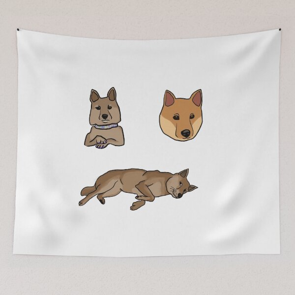 Item preview, Shiba inu dog sticker pack designed and sold by Listrenect.