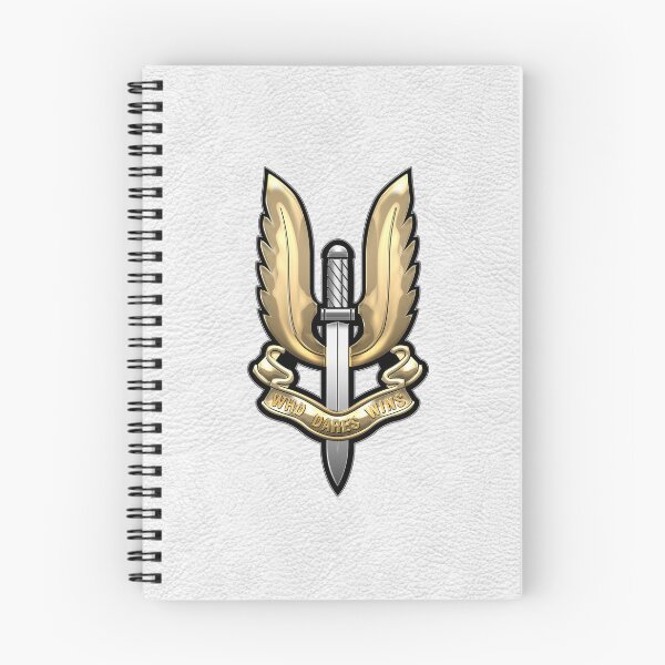 Item preview, Special Air Service - SAS Badge over White Leather designed and sold by Serge Averbukh Art Studio.