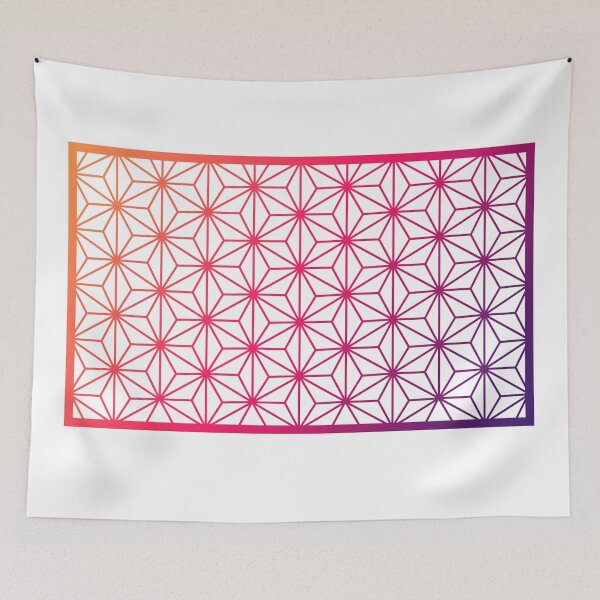 Item preview, Asanoha Traditional Japanese Wagara Pattern - Psychedelic V4 designed and sold by yusuke-art.