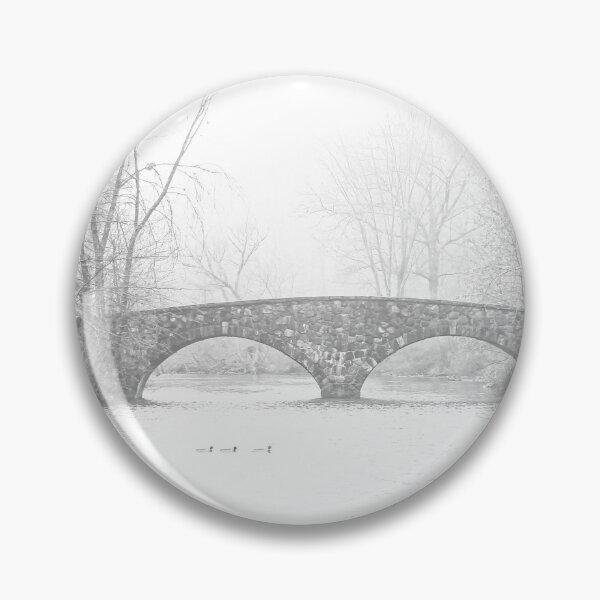 Item preview, Snow at Clove Lakes double bridge designed and sold by ShootFirstNYC.