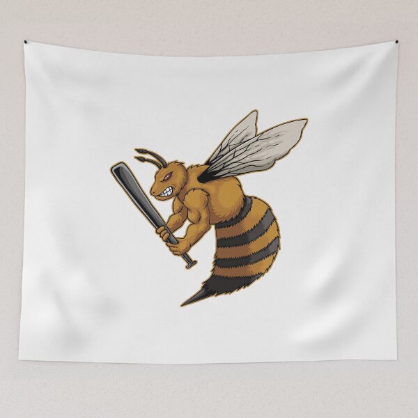 Item preview, Angry bee with baseball bat designed and sold by Phate86.